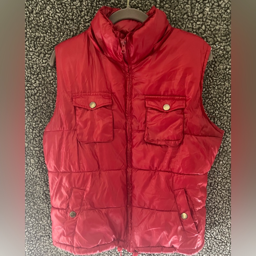 Faded Glory - Red Puffer Vest